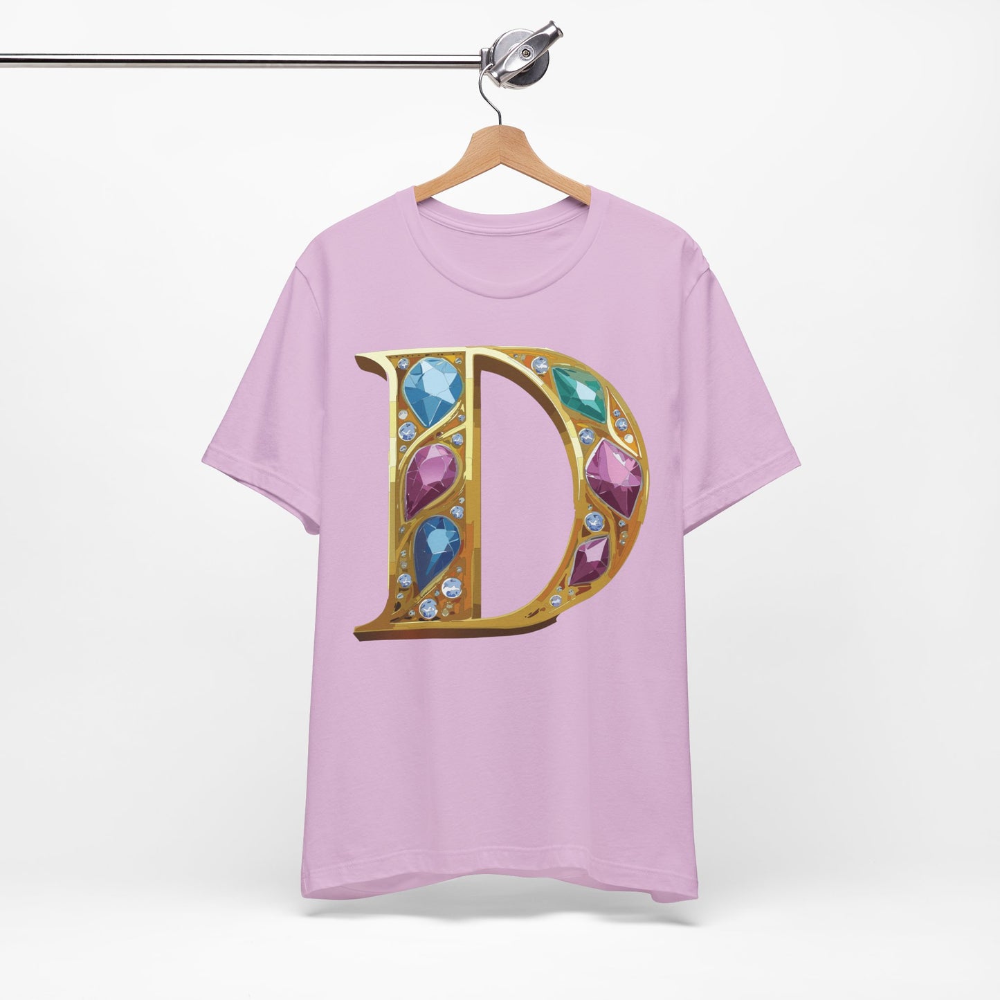 Letter Shirt, Shirt with Letters, Tee Shirt with Gold Letter, Shirt with Antique Letters