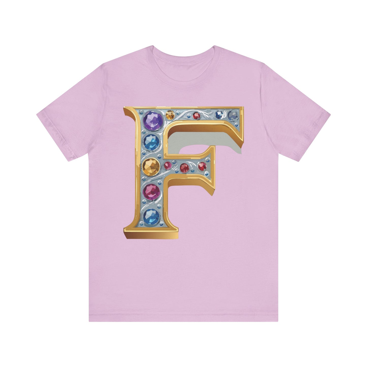 Letter Shirt, Shirt with Letters, Tee Shirt with Gold Letter, Shirt with Antique Letters
