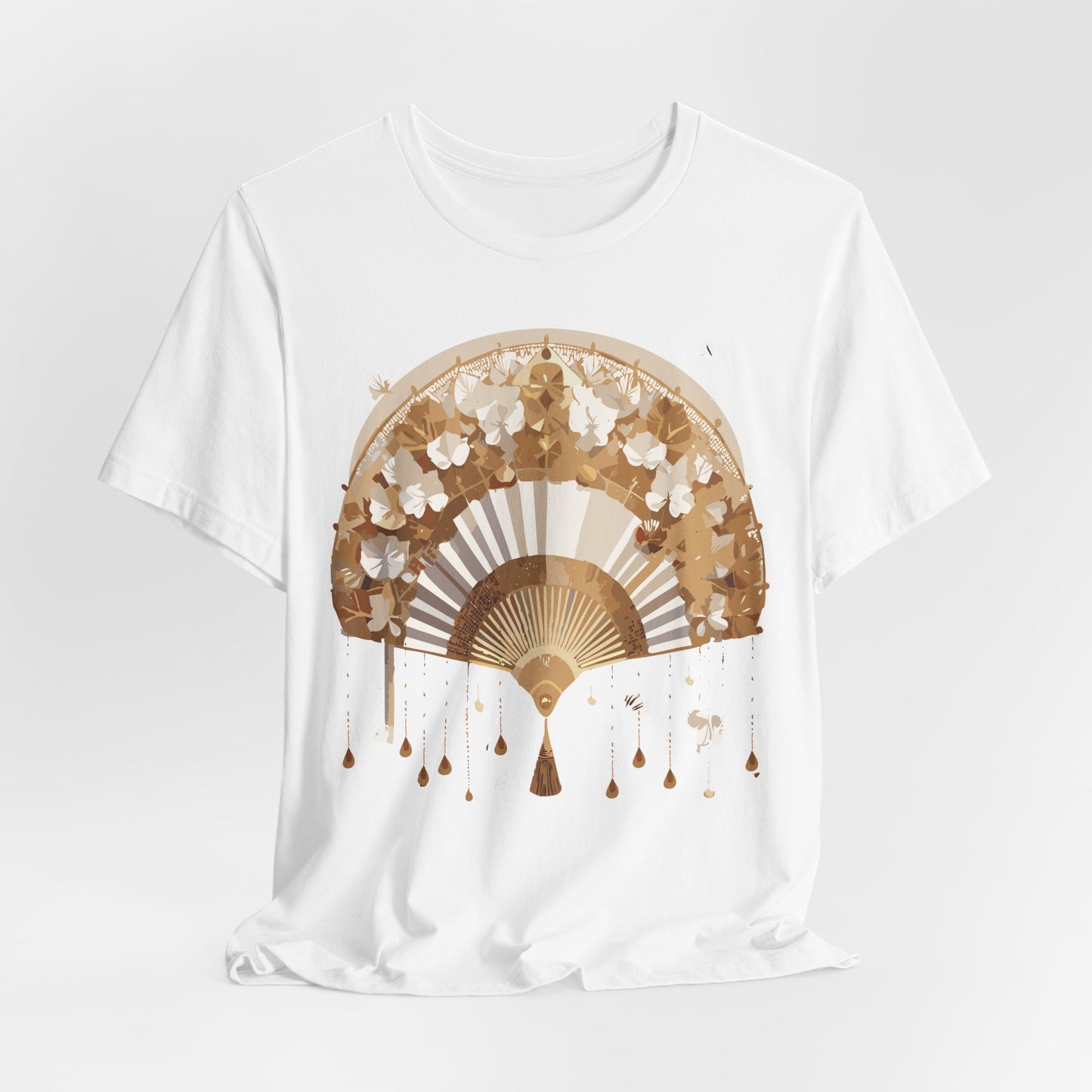 Fan shirt, Shirt with Fan, Tee Shirt with Gold Blower