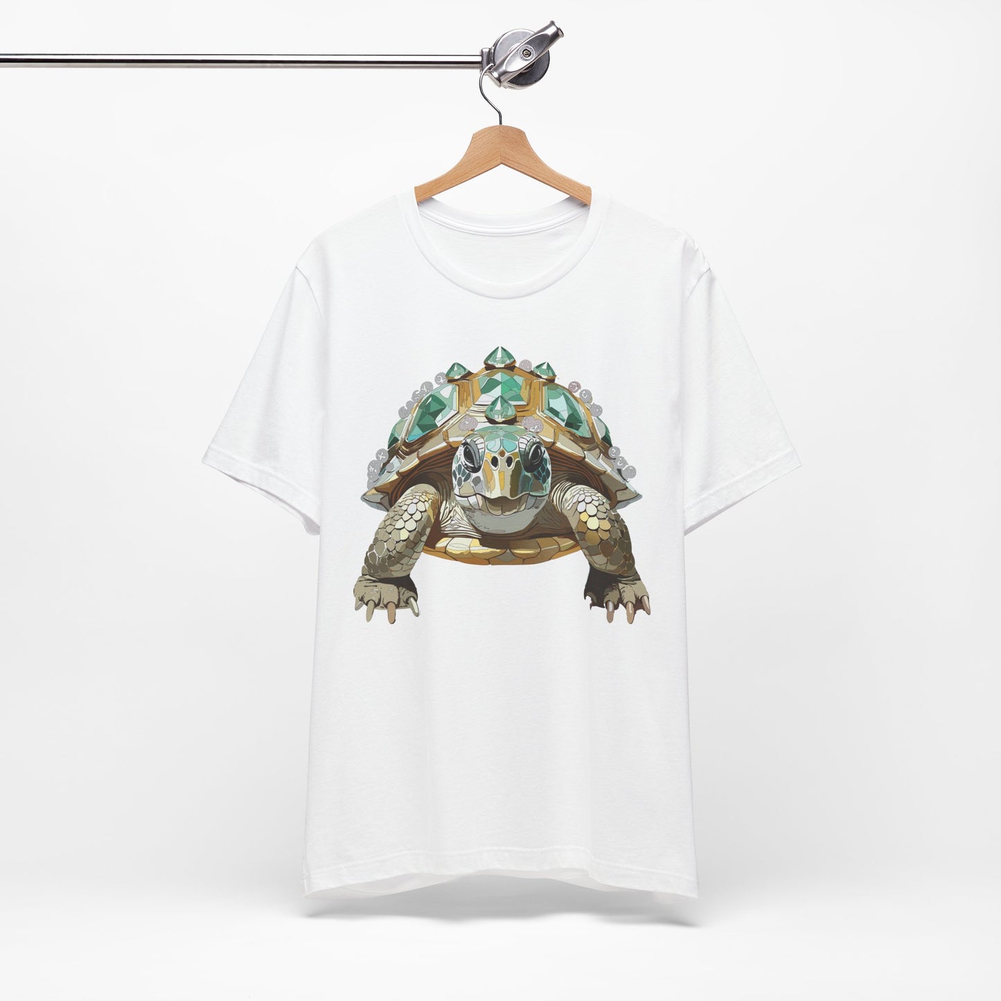 Animal Shirt, Shirt with Animal, Tee Shirt with Gold Animal Medal, Shirt with Antique Animal Medallion