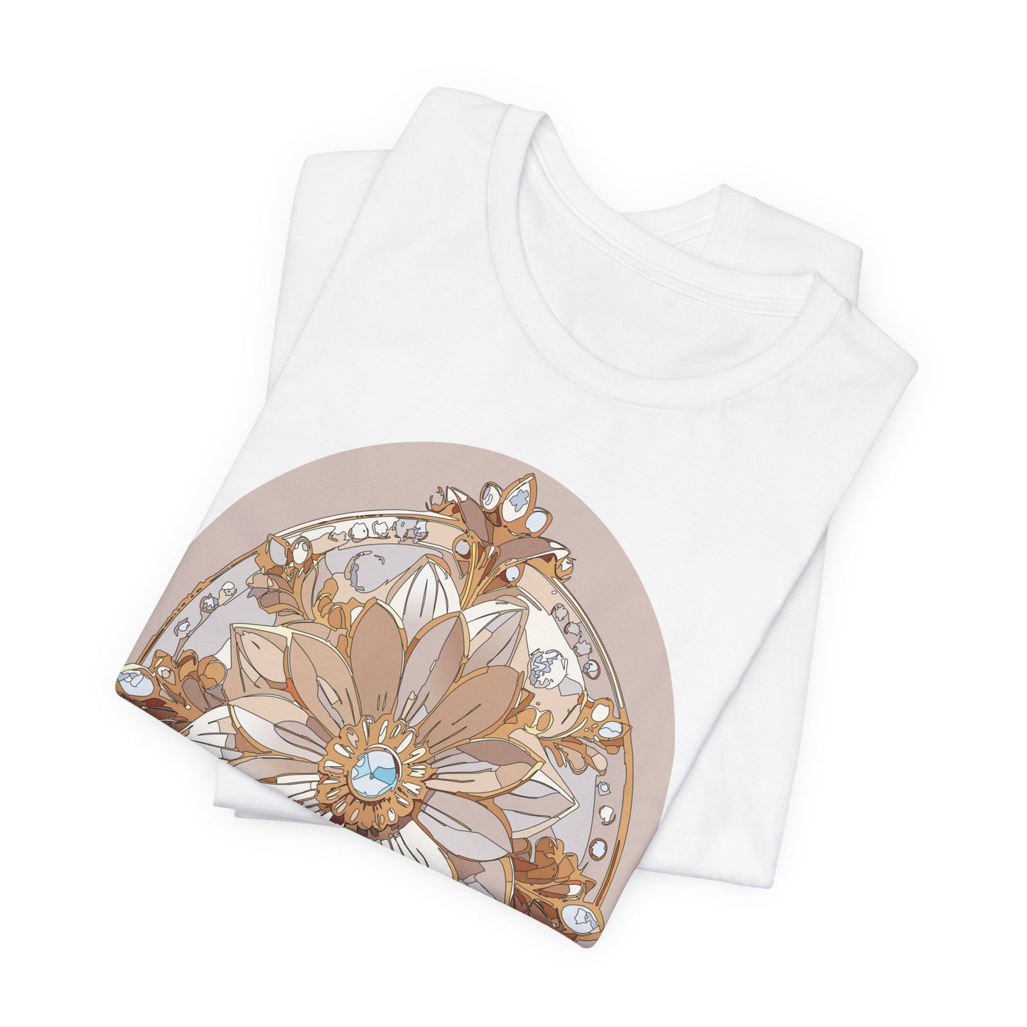 Floral Shirt, Flower Shirt, Tee Shirt with Antique Flower