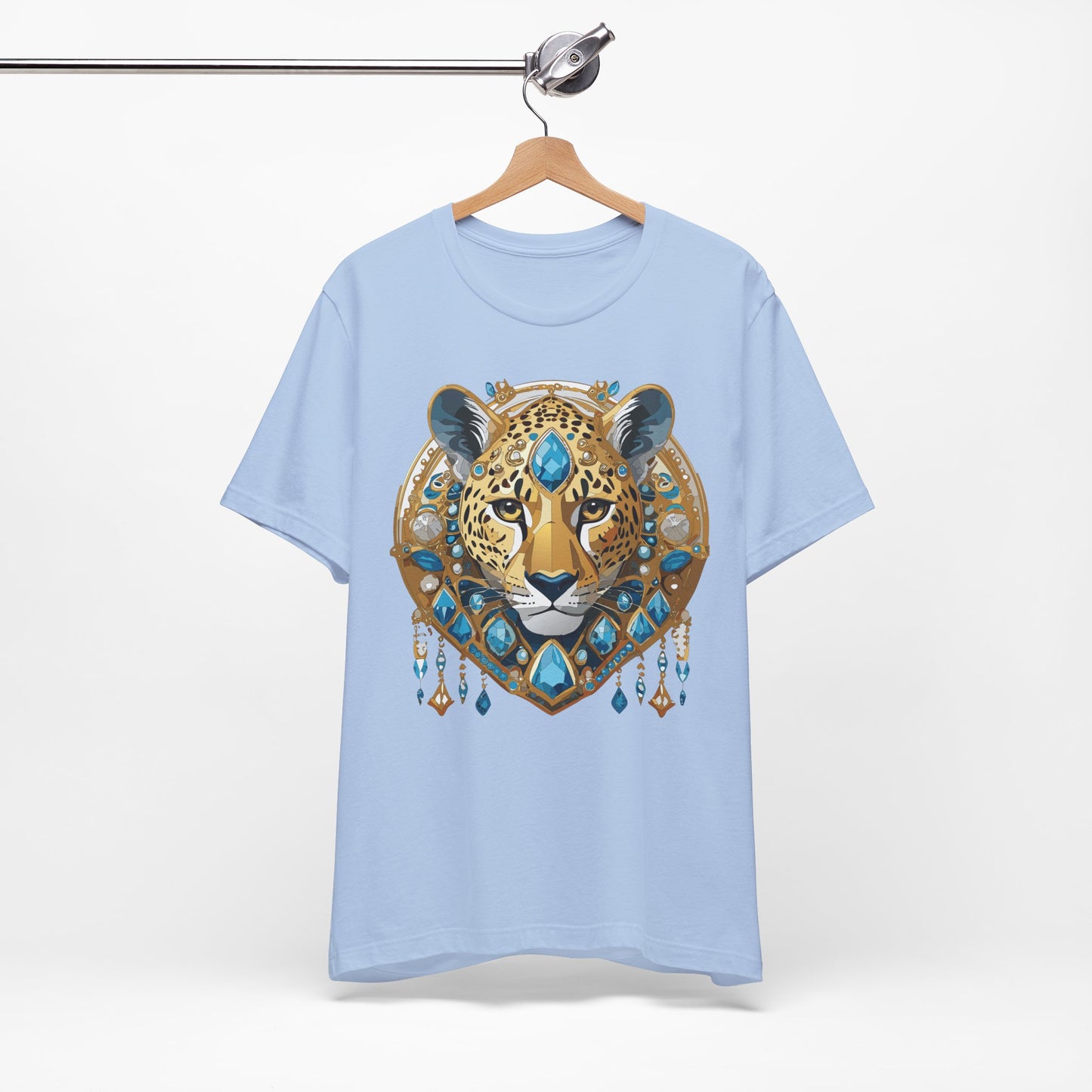 Animal Shirt, Shirt with Animal, Tee Shirt with Gold Animal Medal, Shirt with Antique Animal Medallion
