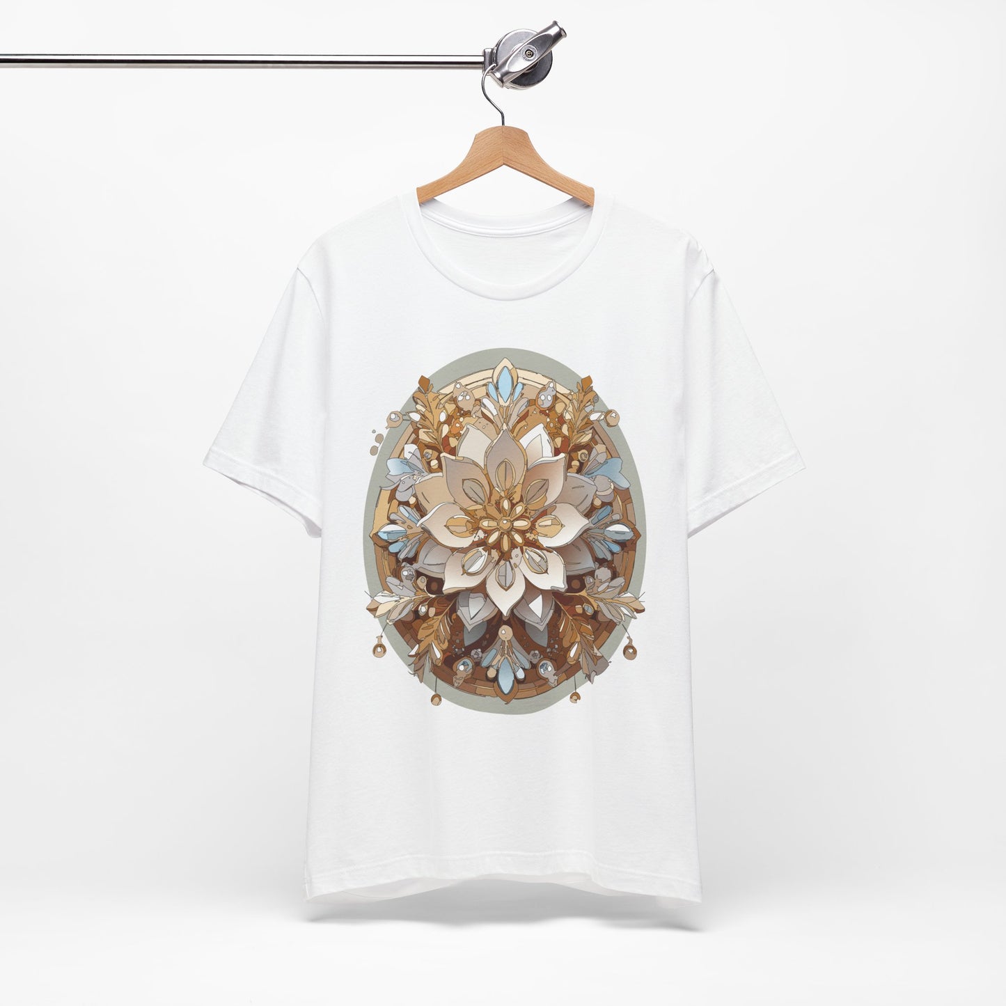 Floral Shirt, Flower Shirt, Tee Shirt with Antique Flower