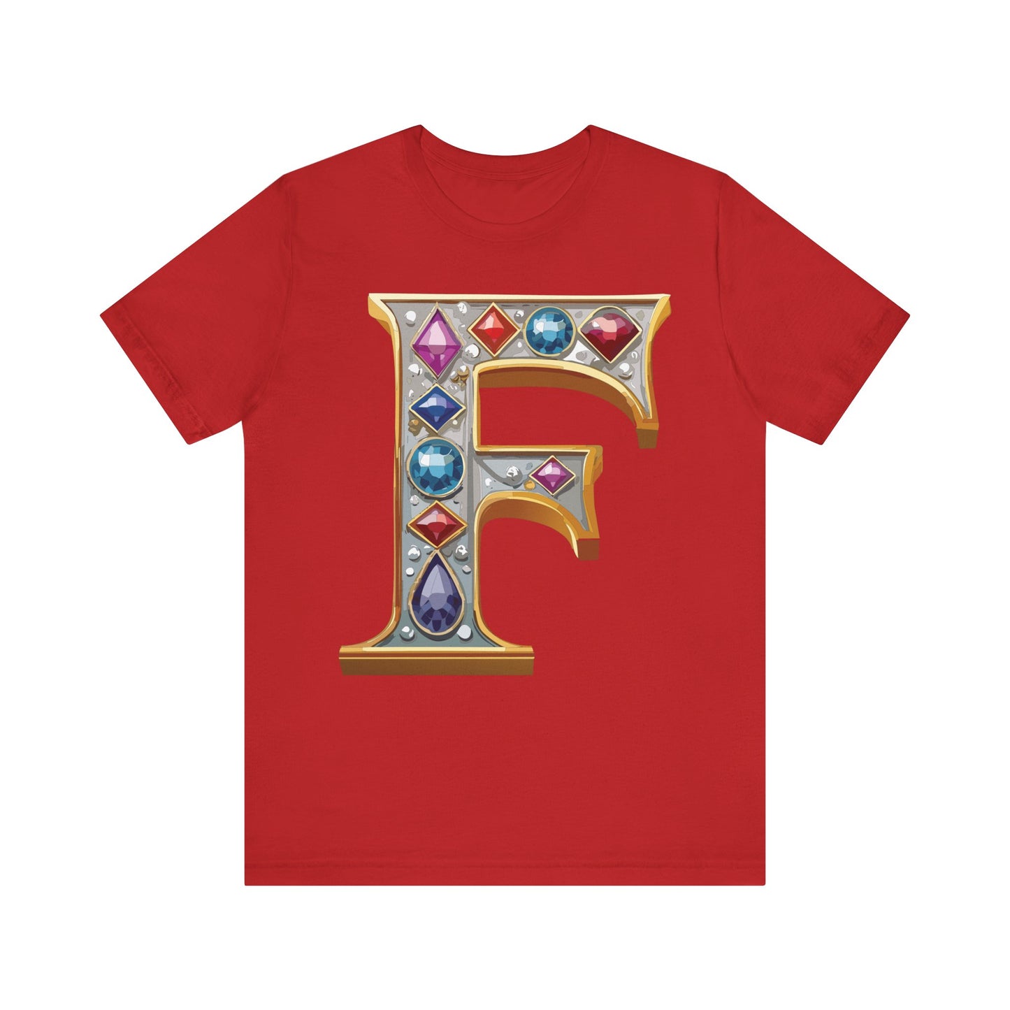 Letter Shirt, Shirt with Letters, Tee Shirt with Gold Letter, Shirt with Antique Letters