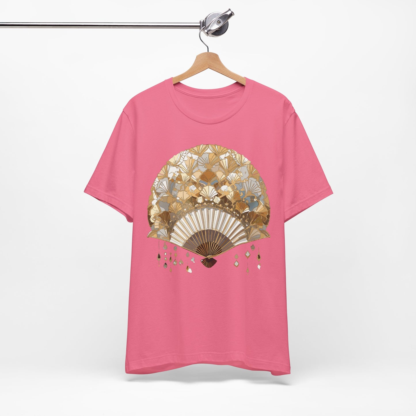 Fan shirt, Shirt with Fan, Tee Shirt with Gold Blower