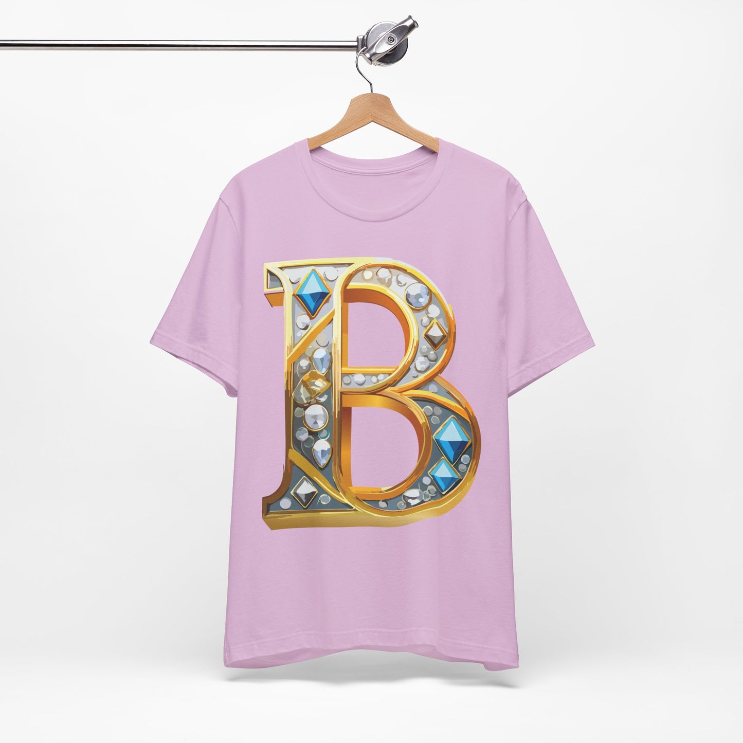 Letter Shirt, Shirt with Letters, Tee Shirt with Gold Letter, Shirt with Antique Letters