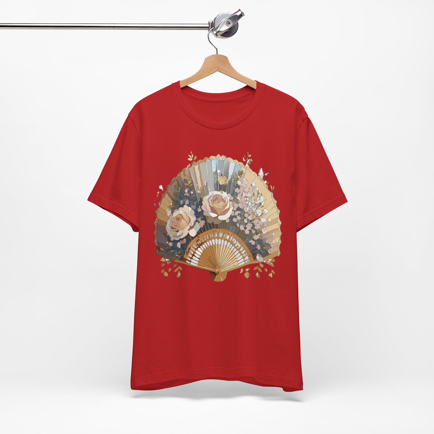 Fan shirt, Shirt with Fan, Tee Shirt with Gold Blower