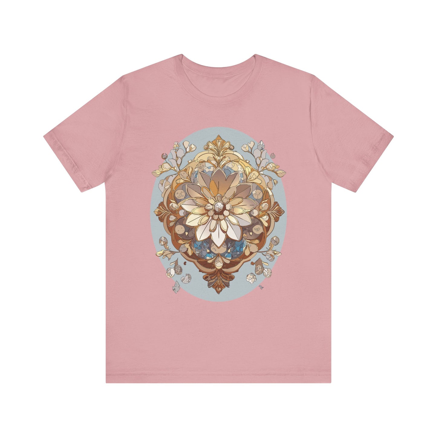 Floral Shirt, Flower Shirt, Tee Shirt with Antique Flower