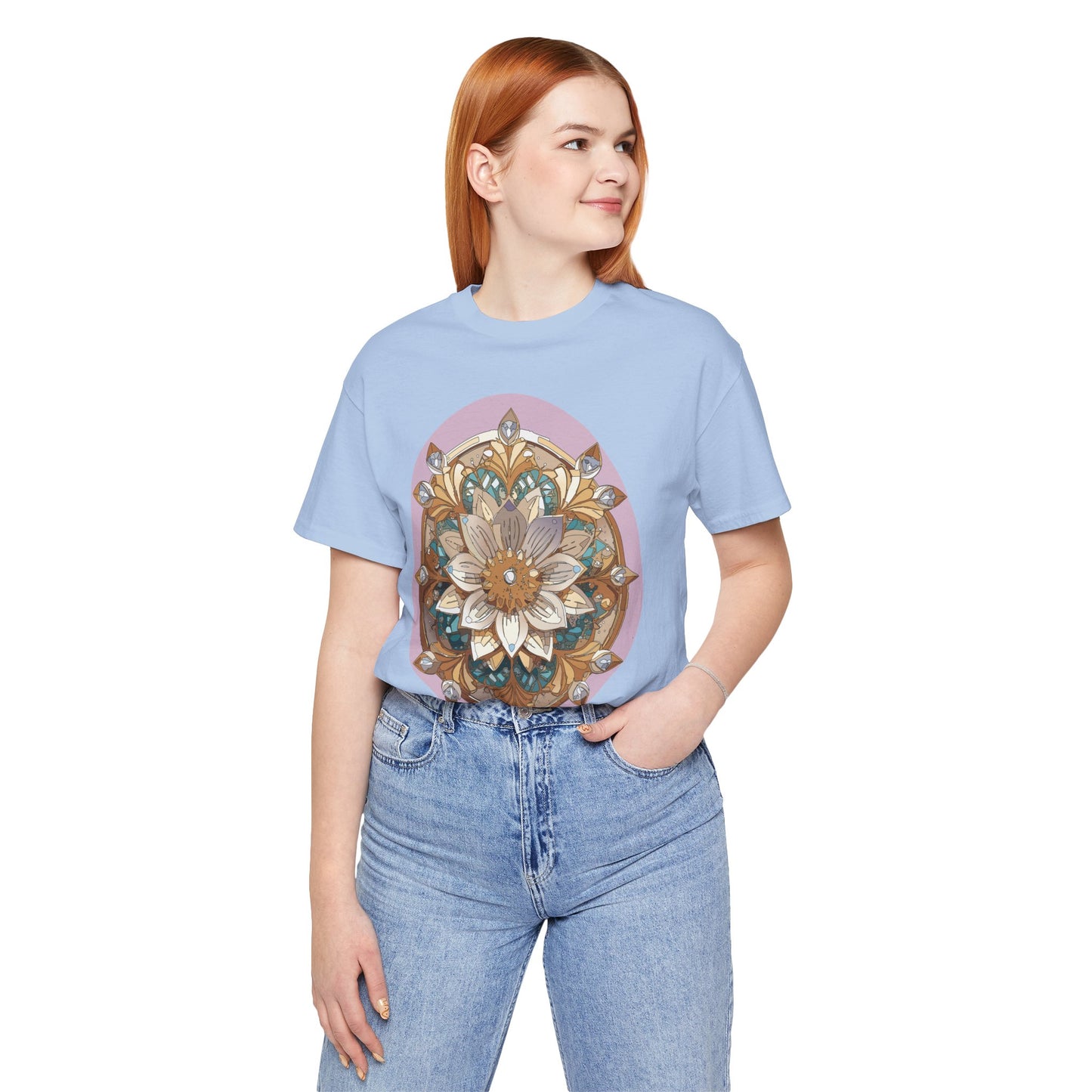 Floral Shirt, Flower Shirt, Tee Shirt with Antique Flower