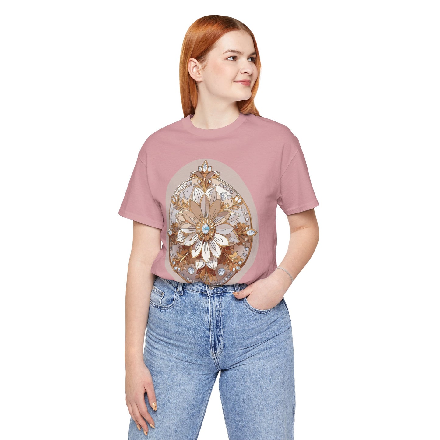 Floral Shirt, Flower Shirt, Tee Shirt with Antique Flower