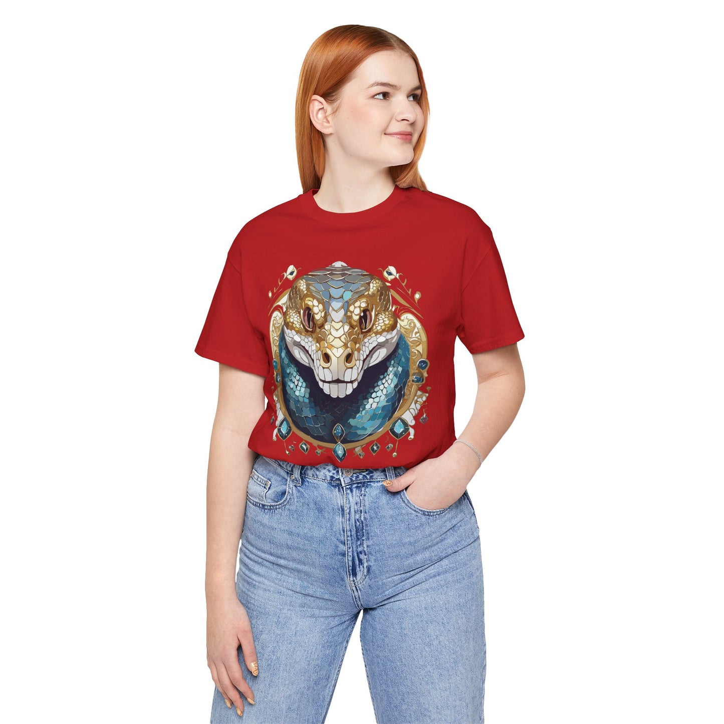 Animal Shirt, Shirt with Animal, Tee Shirt with Gold Animal Medal, Shirt with Antique Animal Medallion