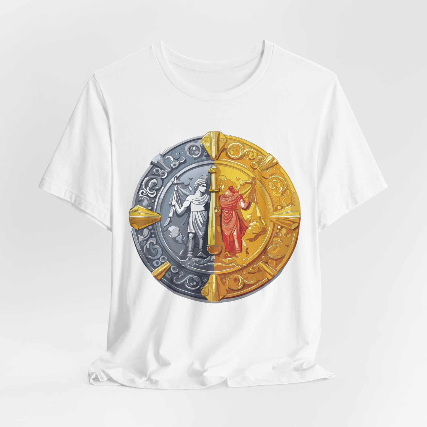 Coin Shirt, Shirt with Coin, Tee Shirt with Gold Coin, Shirt with Antique Coin