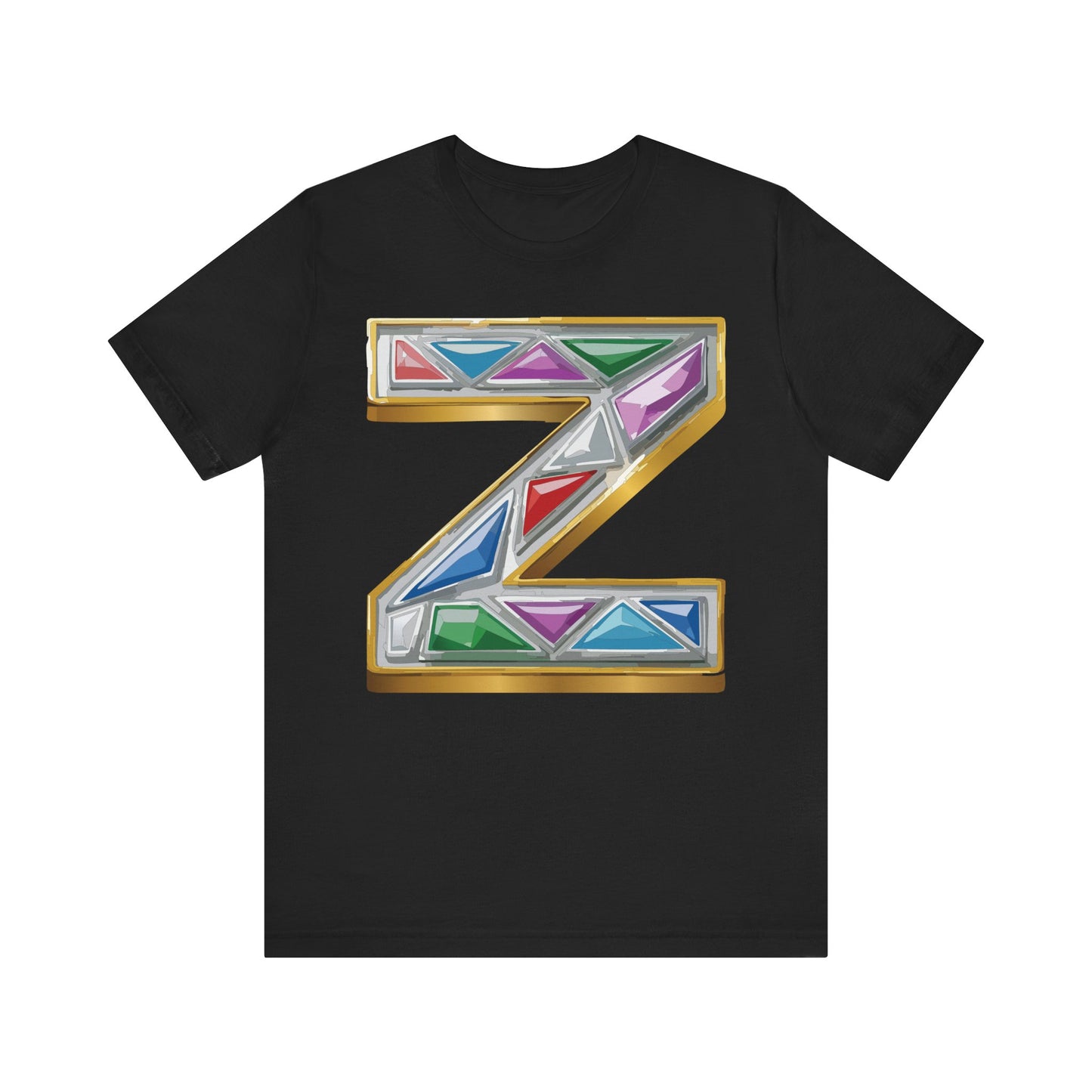 Letter Shirt, Shirt with Letters, Tee Shirt with Gold Letter, Shirt with Antique Letters