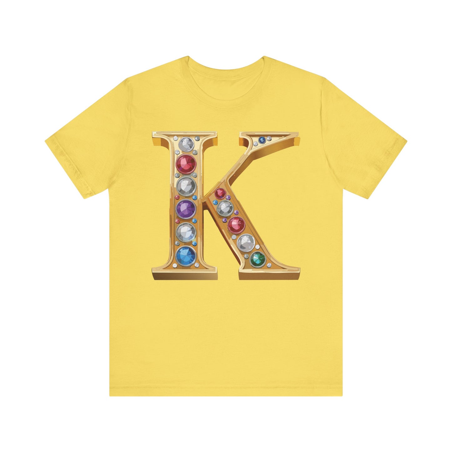 Letter Shirt, Shirt with Letters, Tee Shirt with Gold Letter, Shirt with Antique Letters