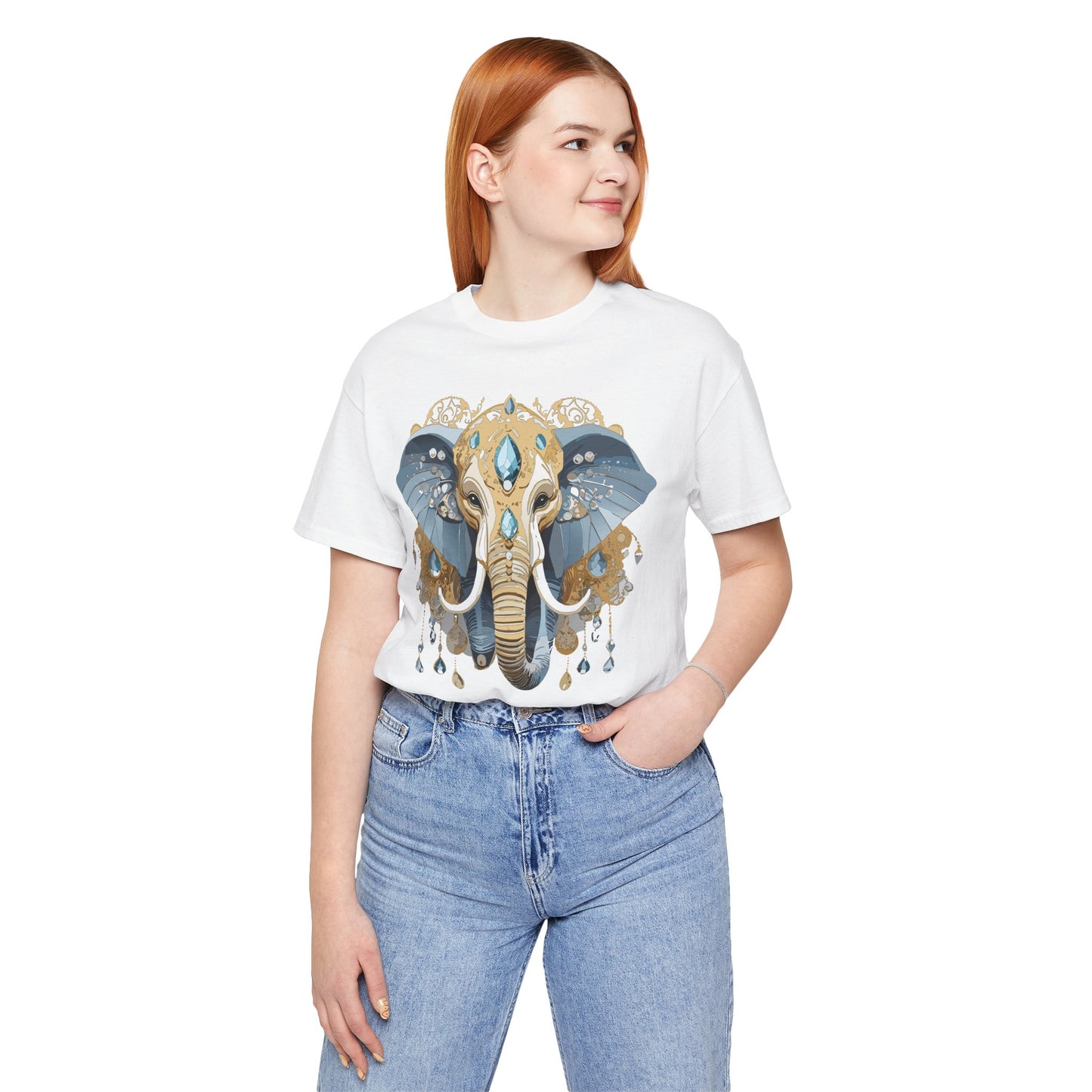 Animal Shirt, Shirt with Animal, Tee Shirt with Gold Animal Medal, Shirt with Antique Animal Medallion
