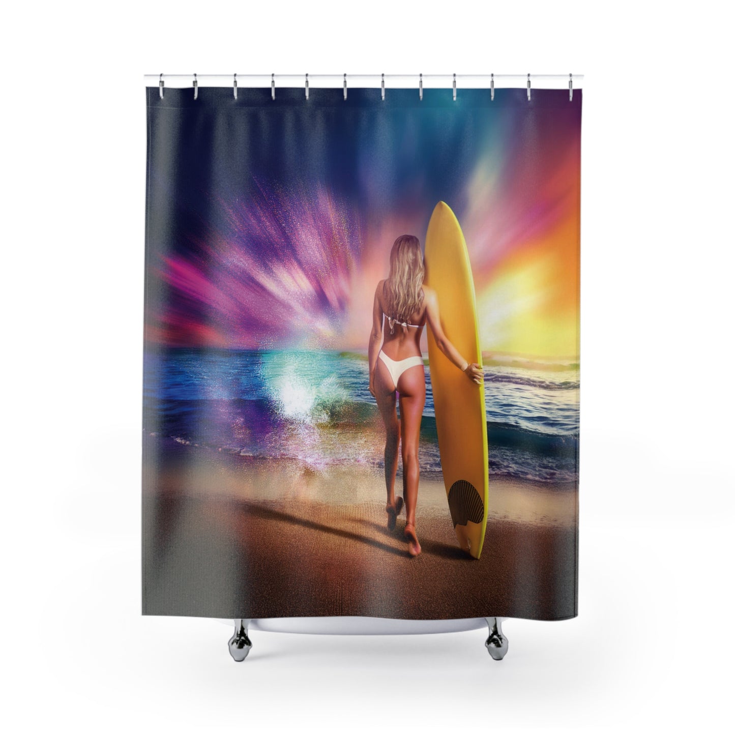 Woman Shower Curtain