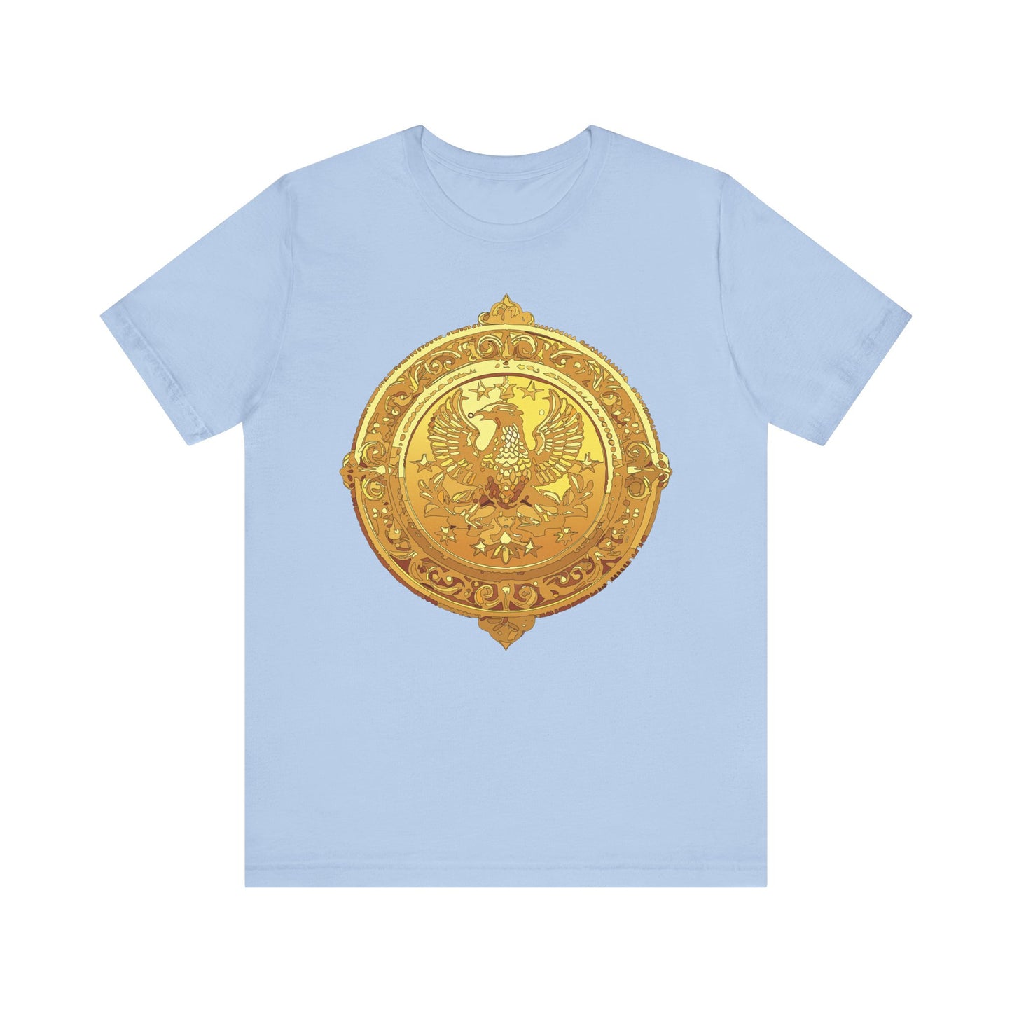 Coin Shirt, Shirt with Coin, Tee Shirt with Gold Coin, Shirt with Antique Coin