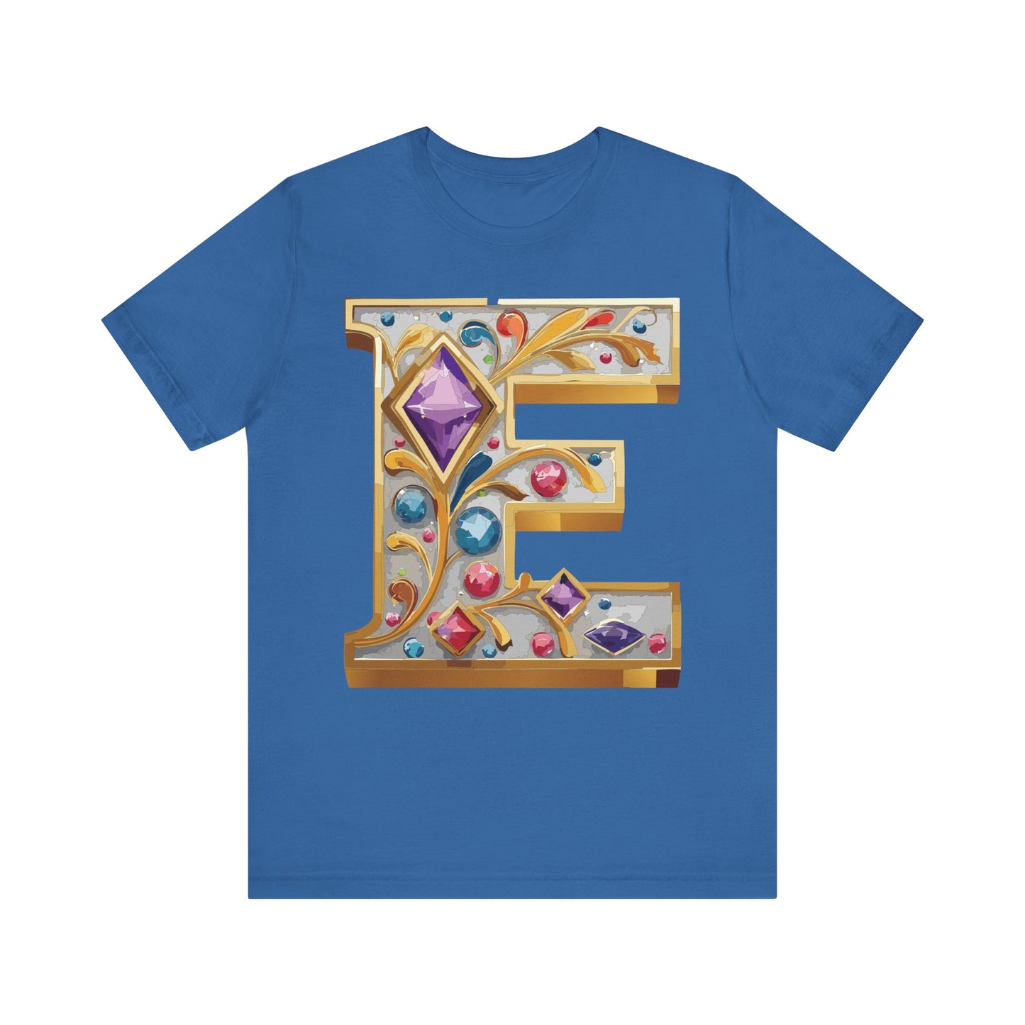 Letter Shirt, Shirt with Letters, Tee Shirt with Gold Letter, Shirt with Antique Letters