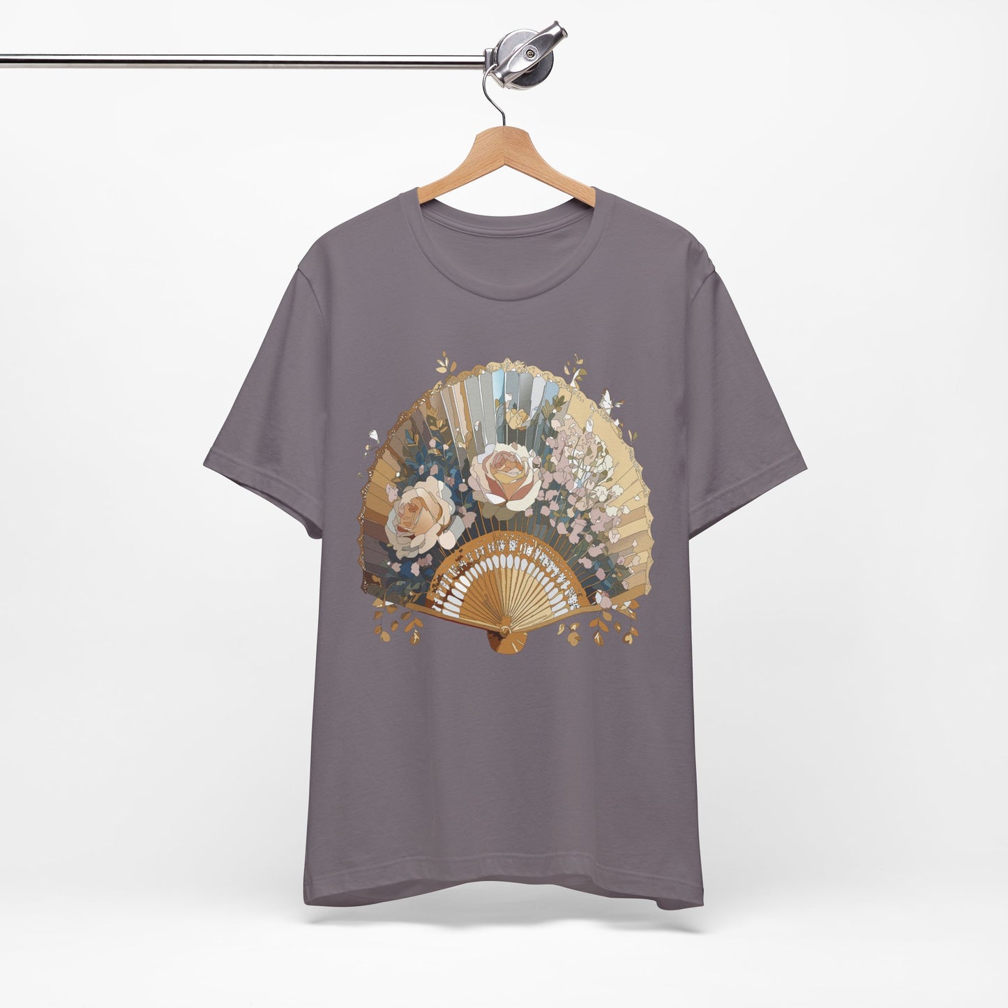 Fan shirt, Shirt with Fan, Tee Shirt with Gold Blower