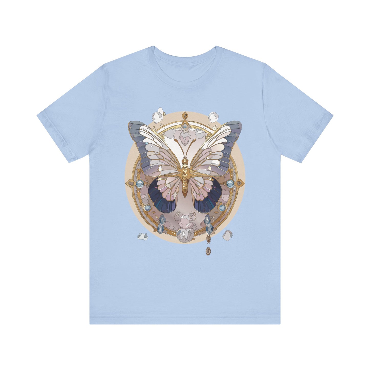 Butterfly Shirt, Shirt with Butterfly, Tee Shirt with Antique Butterfly