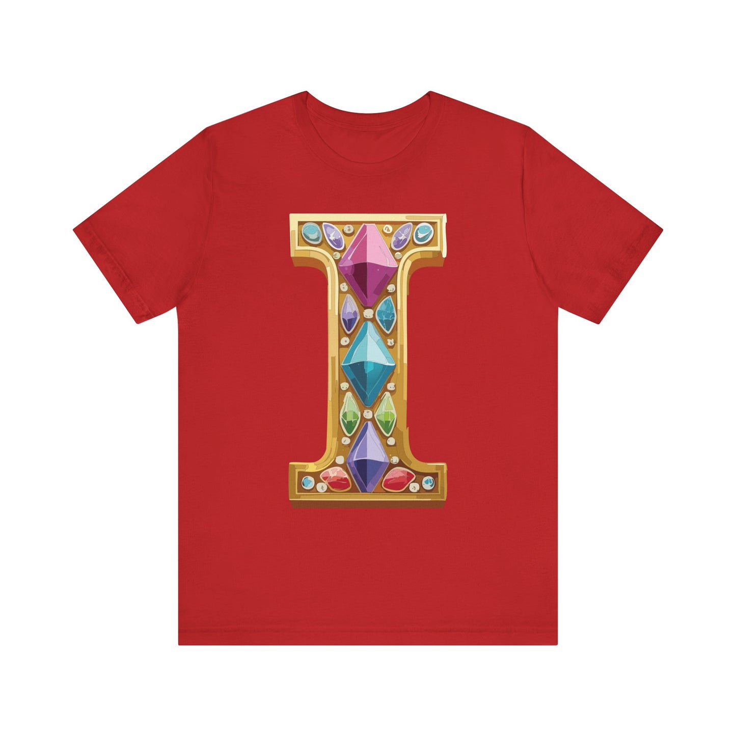 Letter Shirt, Shirt with Letters, Tee Shirt with Gold Letter, Shirt with Antique Letters