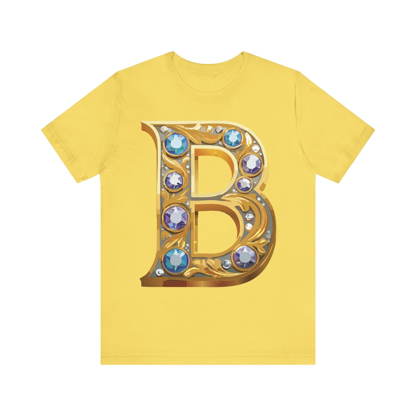 Letter Shirt, Shirt with Letters, Tee Shirt with Gold Letter, Shirt with Antique Letters