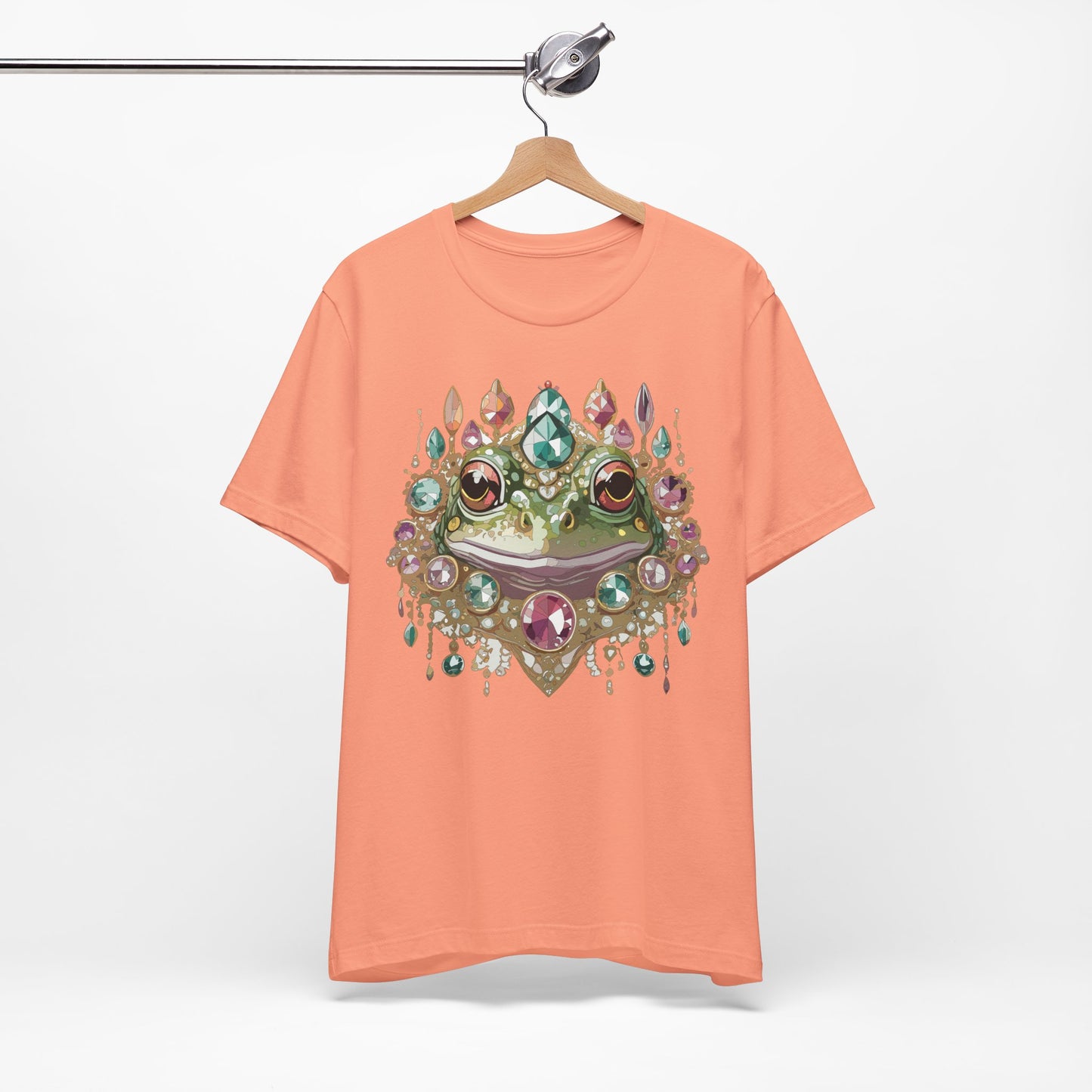 Animal Shirt, Shirt with Animal, Tee Shirt with Gold Animal Medal, Shirt with Antique Animal Medallion