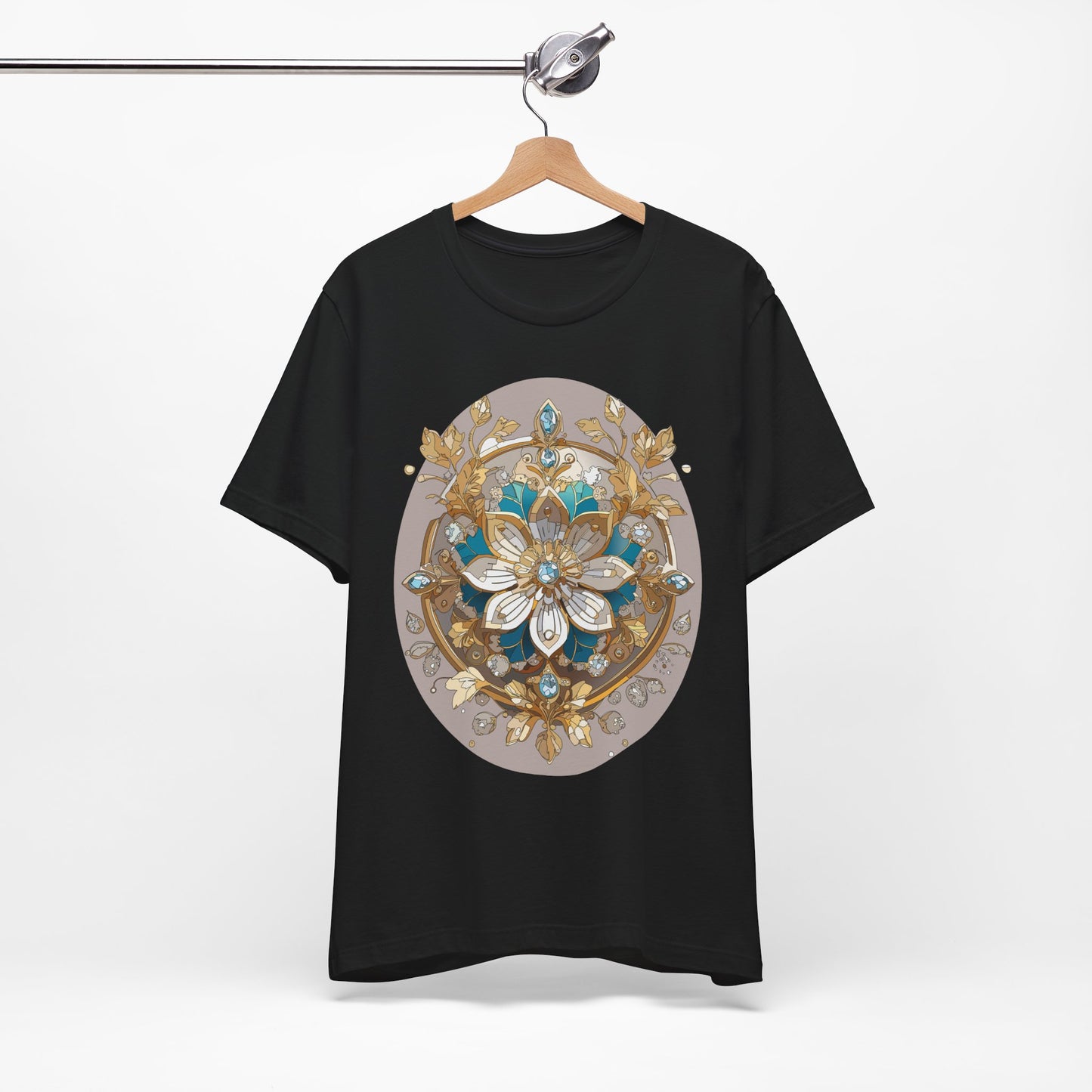 Floral Shirt, Flower Shirt, Tee Shirt with Antique Flower