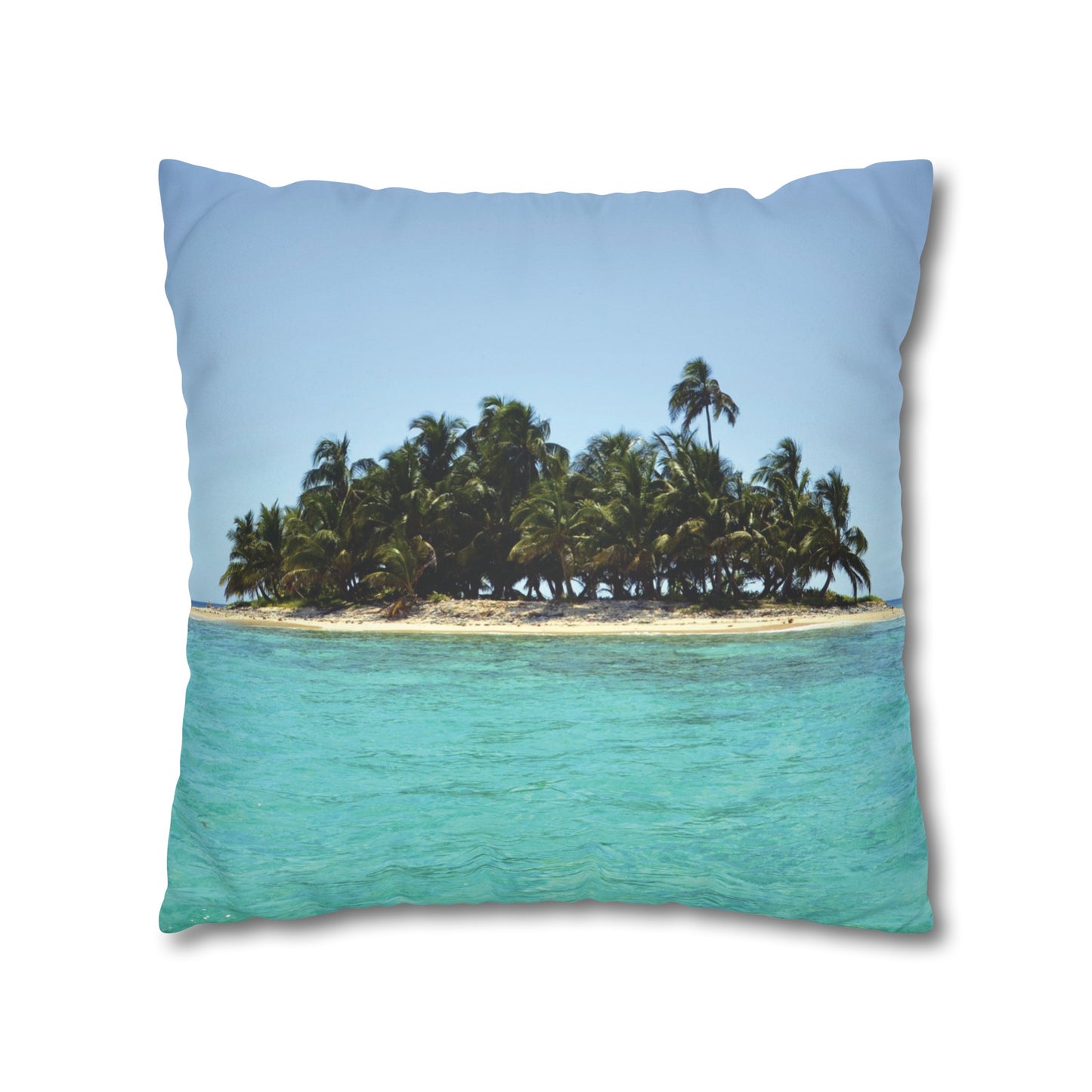 Beach Faux Suede Square Pillowcase