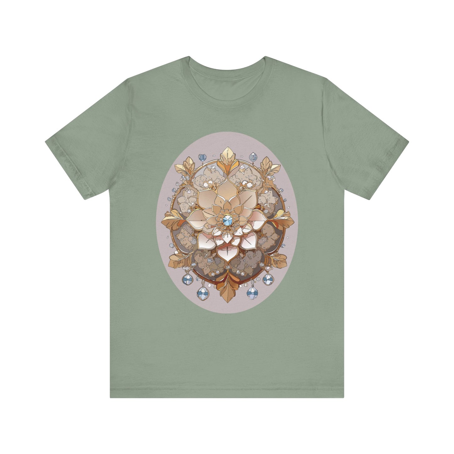 Floral Shirt, Flower Shirt, Tee Shirt with Antique Flower