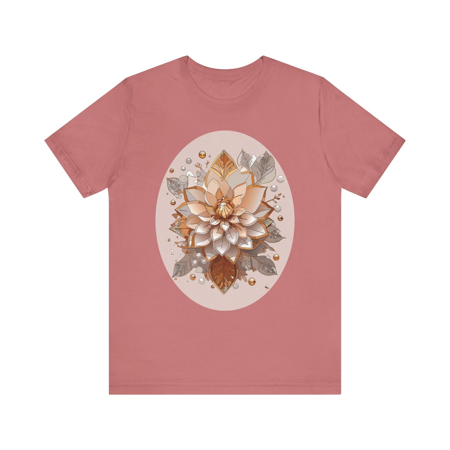 Floral Shirt, Flower Shirt, Tee Shirt with Antique Flower
