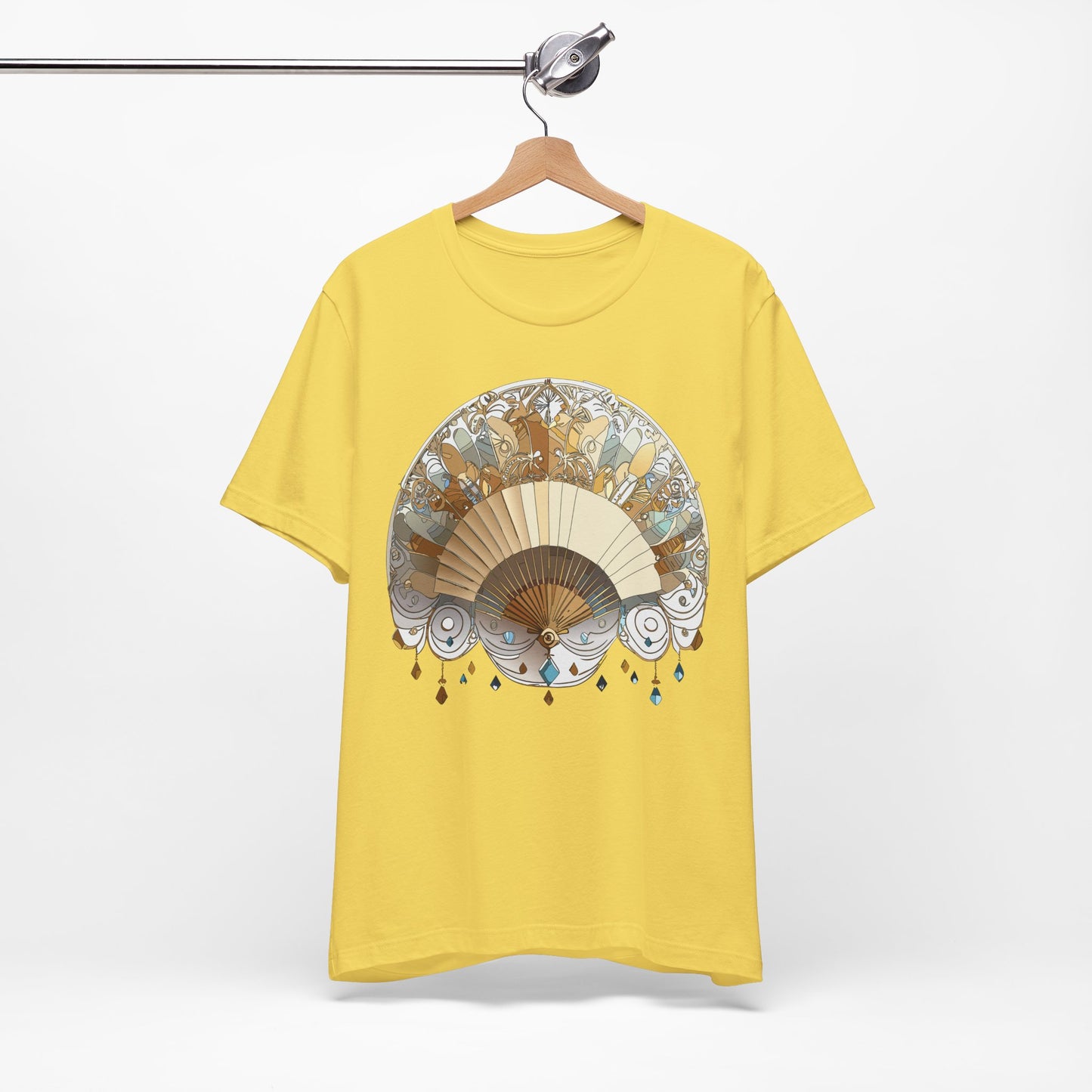 Fan shirt, Shirt with Fan, Tee Shirt with Gold Blower