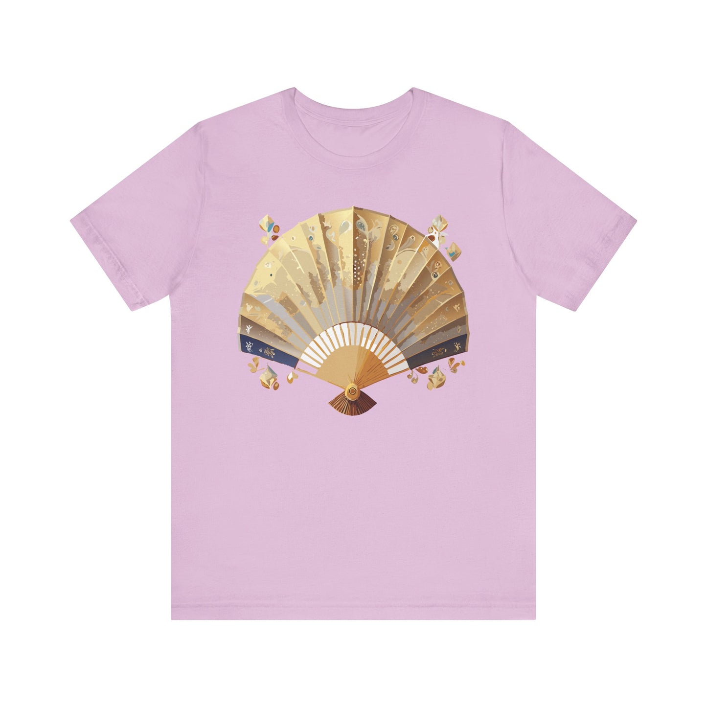 Fan shirt, Shirt with Fan, Tee Shirt with Gold Blower