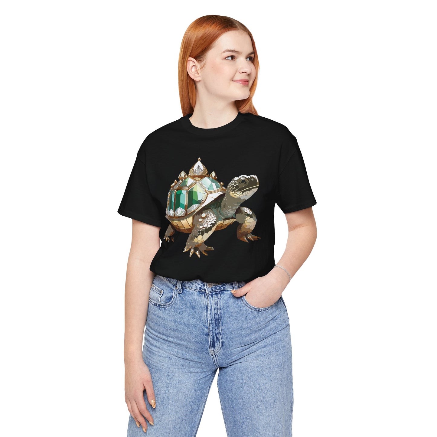 Animal Shirt, Shirt with Animal, Tee Shirt with Gold Animal Medal, Shirt with Antique Animal Medallion