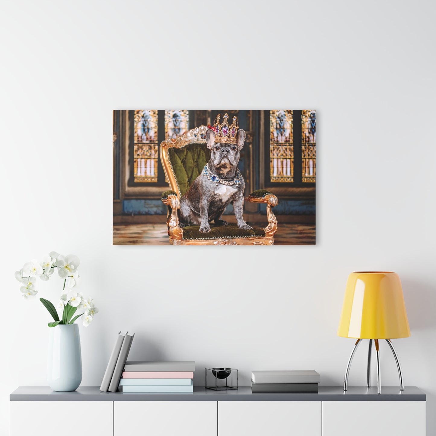 Crown Dog Wall Decor, Wall Art Decor with Animals