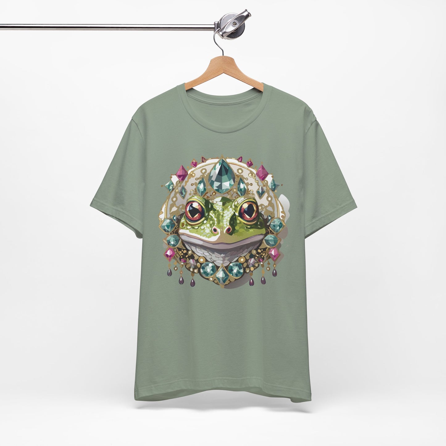 Animal Shirt, Shirt with Animal, Tee Shirt with Gold Animal Medal, Shirt with Antique Animal Medallion