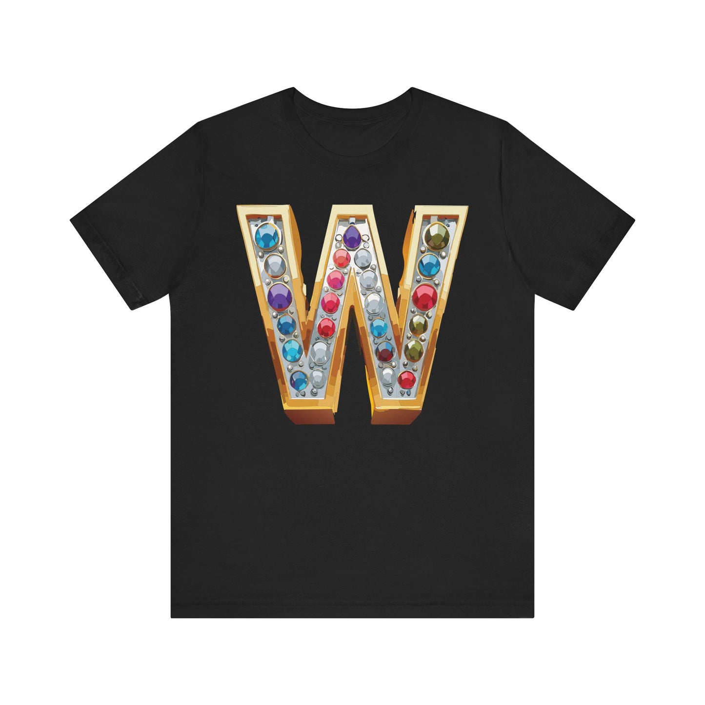 Letter Shirt, Shirt with Letters, Tee Shirt with Gold Letter, Shirt with Antique Letters