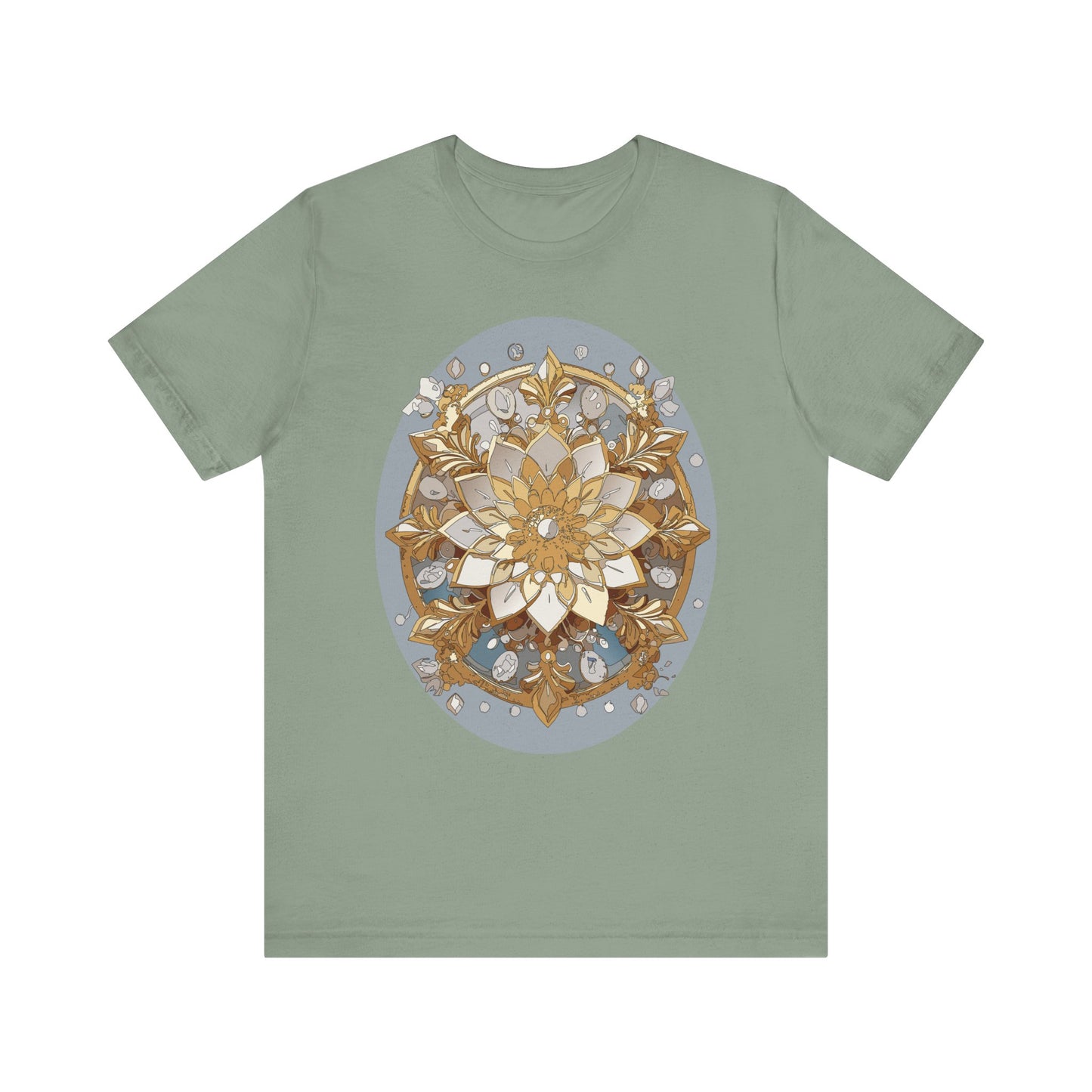 Floral Shirt, Flower Shirt, Tee Shirt with Antique Flower