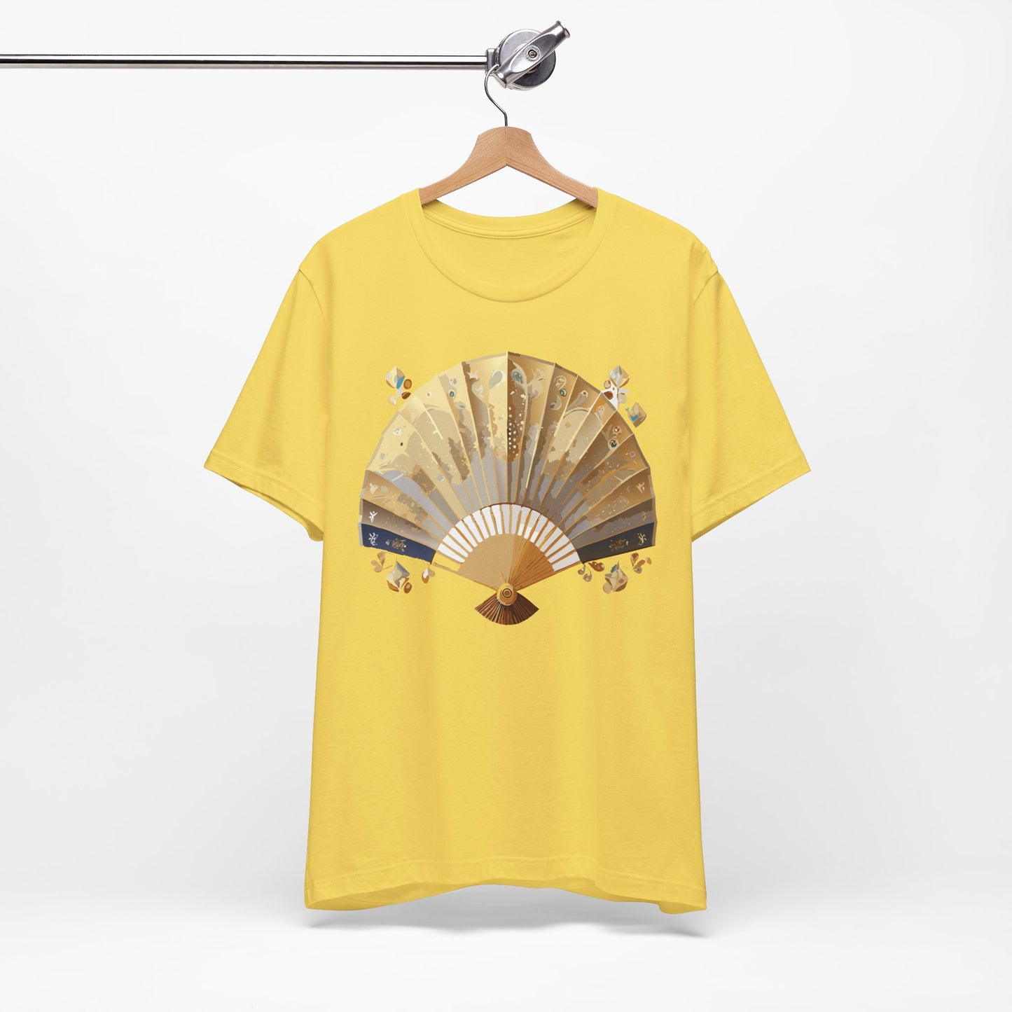 Fan shirt, Shirt with Fan, Tee Shirt with Gold Blower