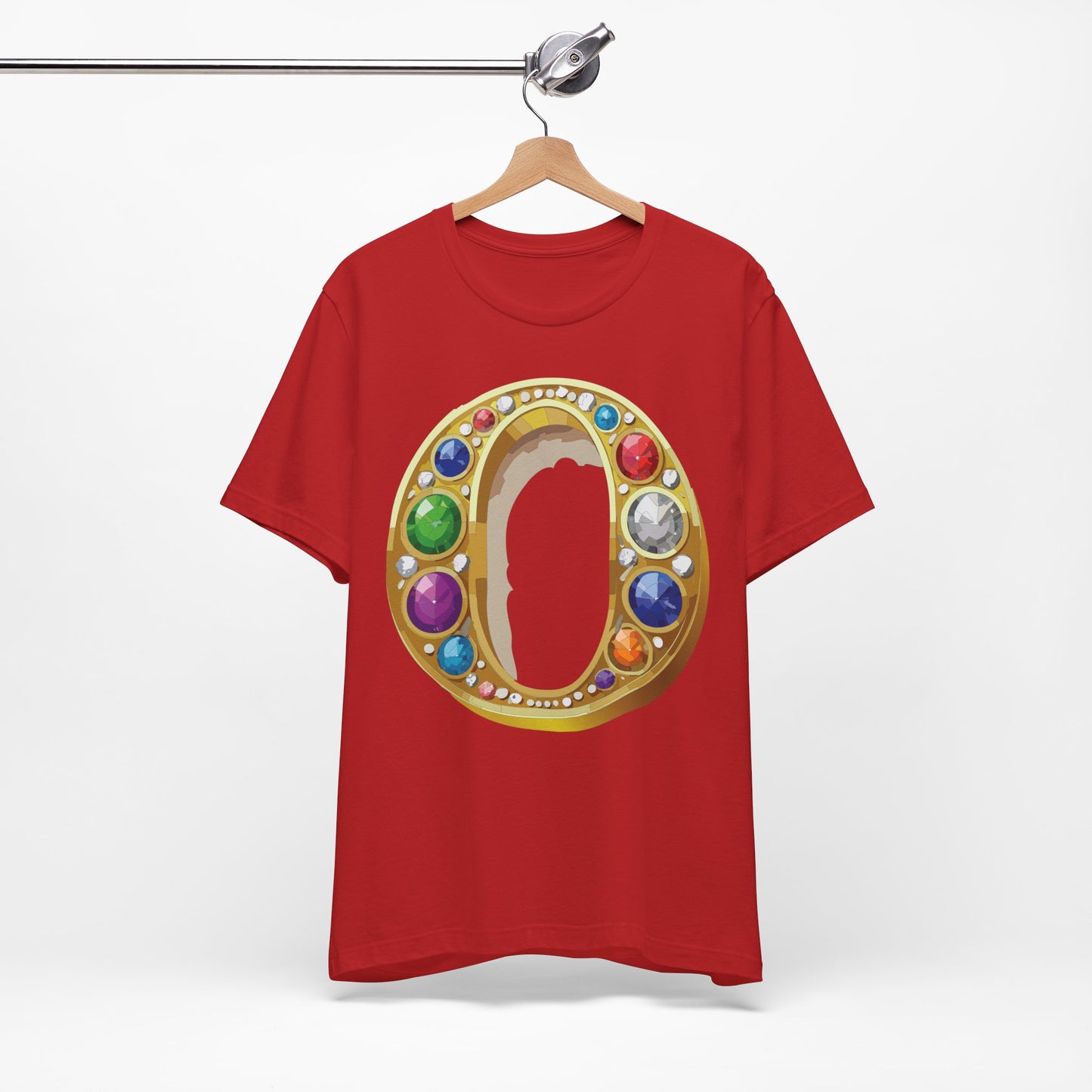 Letter Shirt, Shirt with Letters, Tee Shirt with Gold Letter, Shirt with Antique Letters