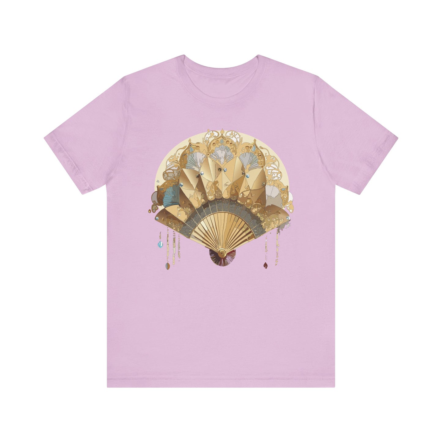 Fan shirt, Shirt with Fan, Tee Shirt with Gold Blower