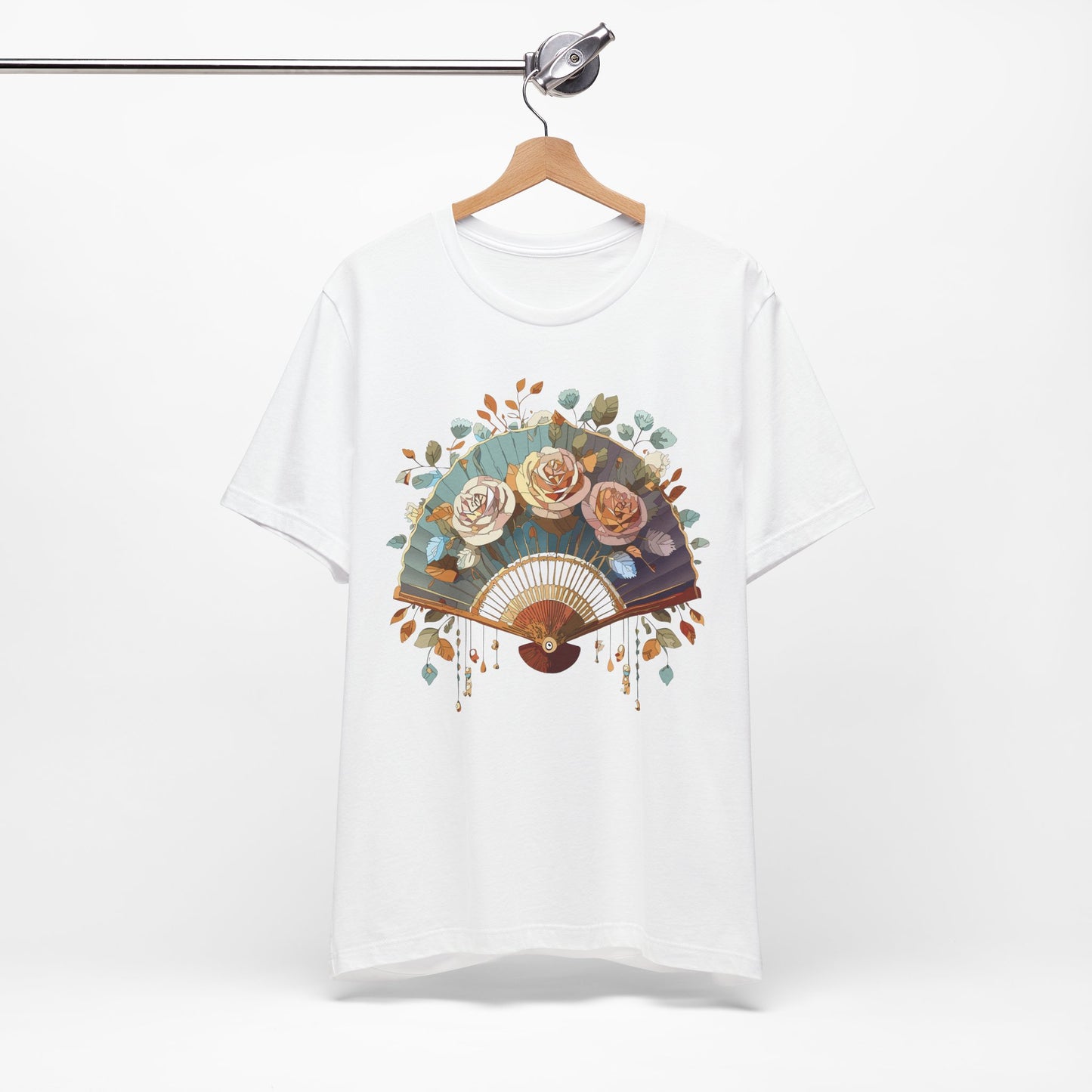 Fan shirt, Shirt with Fan, Tee Shirt with Gold Blower