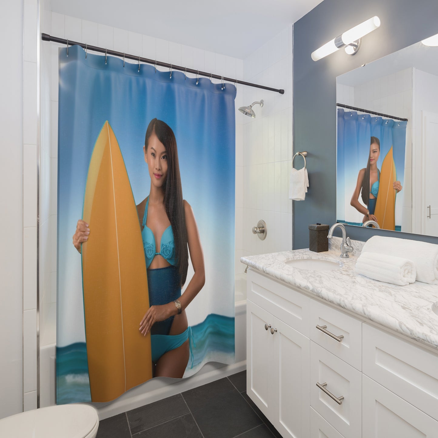 Woman Shower Curtain