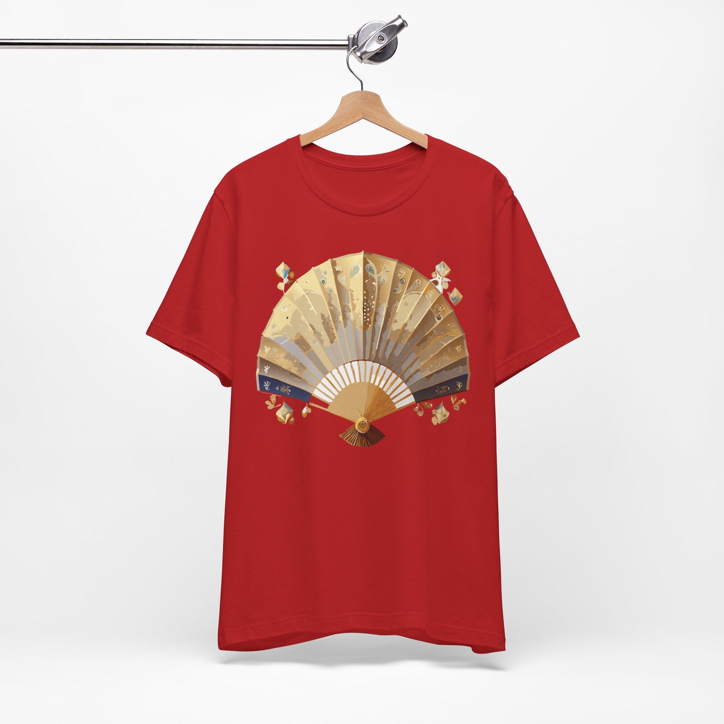 Fan shirt, Shirt with Fan, Tee Shirt with Gold Blower