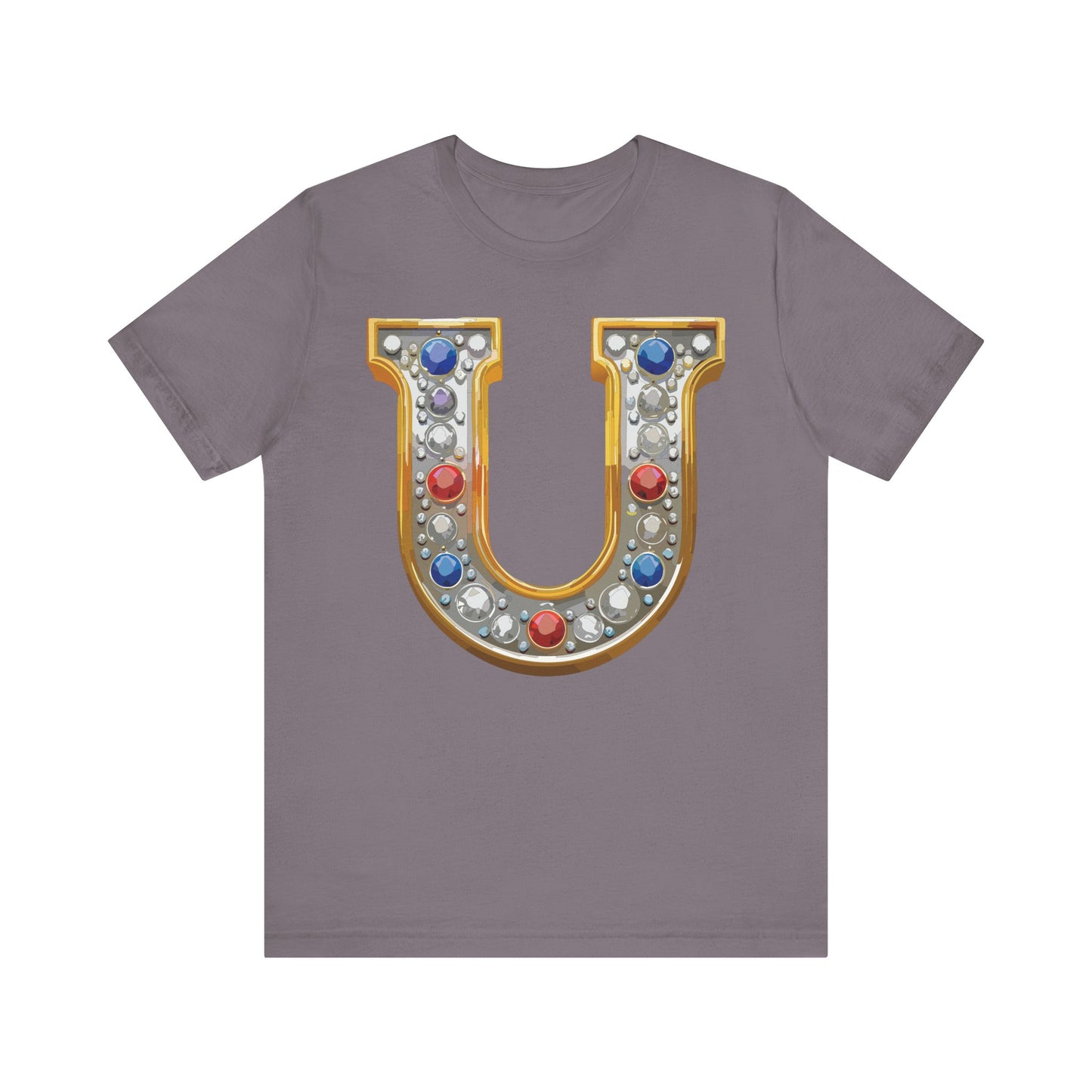 Letter Shirt, Shirt with Letters, Tee Shirt with Gold Letter, Shirt with Antique Letters
