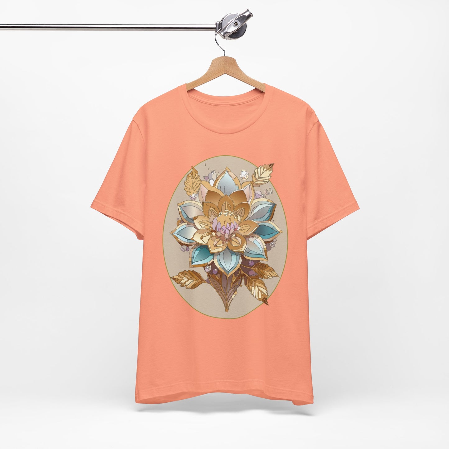 Floral Shirt, Flower Shirt, Tee Shirt with Antique Flower