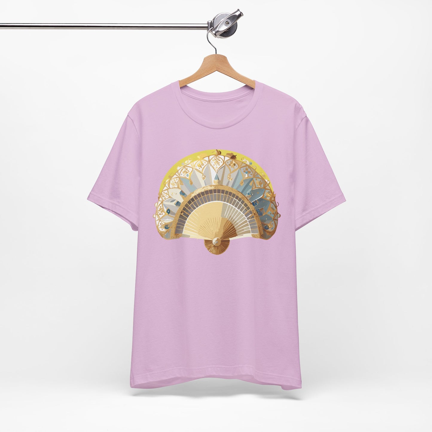 Fan shirt, Shirt with Fan, Tee Shirt with Gold Blower