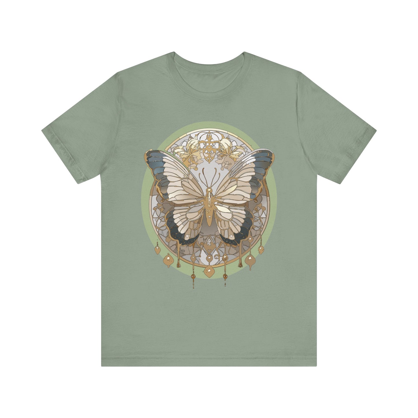 Butterfly Shirt, Shirt with Butterfly, Tee Shirt with Antique Butterfly