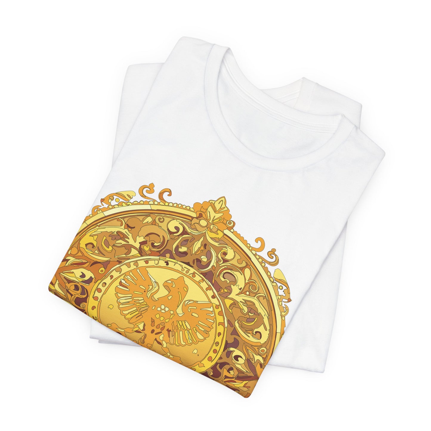 Coin Shirt, Shirt with Coin, Tee Shirt with Gold Coin, Shirt with Antique Coin