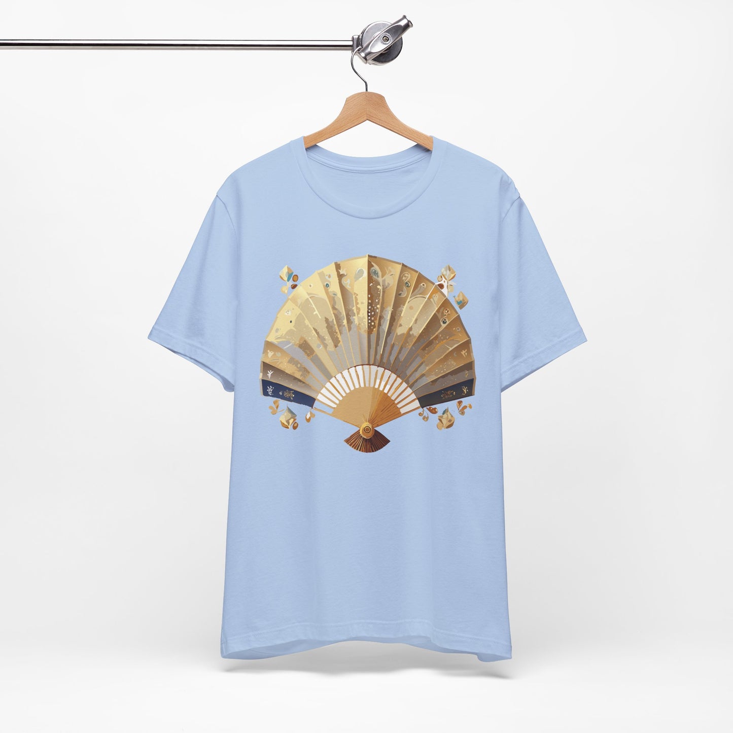 Fan shirt, Shirt with Fan, Tee Shirt with Gold Blower